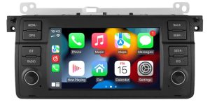 BMW 3 E46 7″-os kijelzős gyári kinézetű magyar menüs Android GPS navigációs autórádió Wifi Bluetooth