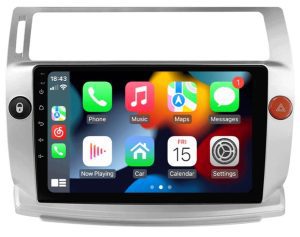 – típus specifikus autóhifi Citroen C4 (2004-2009) 9″-os magyar menüs Android GPS autórádió navigációval Wifi DSP Bluetooth