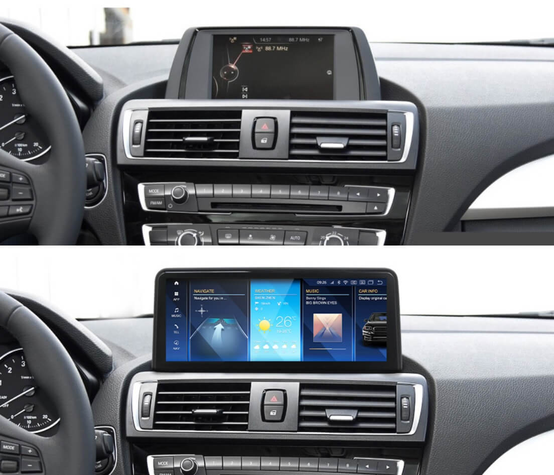 – típus specifikus autóhifi BMW 1 F20 3 F30 4 F32 (2013-2019) hatalmas 10,25