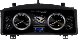 – típus specifikus autóhifi Lexus LX570 (2007-2015) digitális kilométeróra csoport 12,3