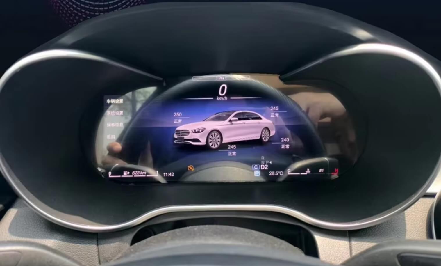 – típus specifikus autóhifi Mercedes CLA C117 GLA X156 NTG 4.5 és NTG 5.0 (2013-2019) digitális kilométeróra műszeregység 12,3