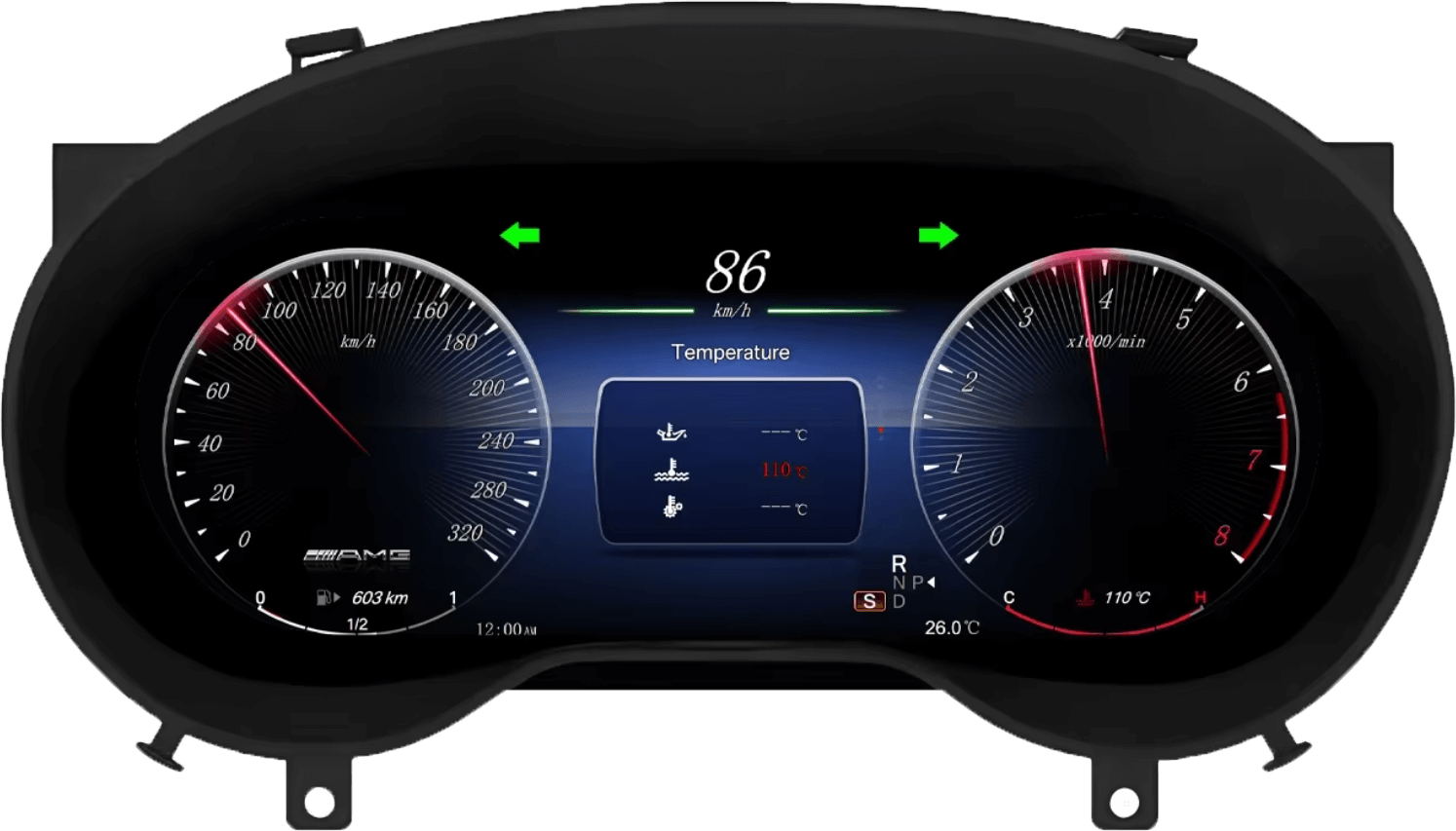 – típus specifikus autóhifi Mercedes CLA C117 GLA X156 NTG 4.5 és NTG 5.0 (2013-2019) digitális kilométeróra műszeregység 12,3