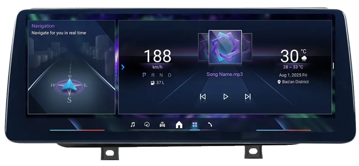 – típus specifikus autóhifi BMW 2 F45 F46 F87 (2013-2019) hatalmas 12,3