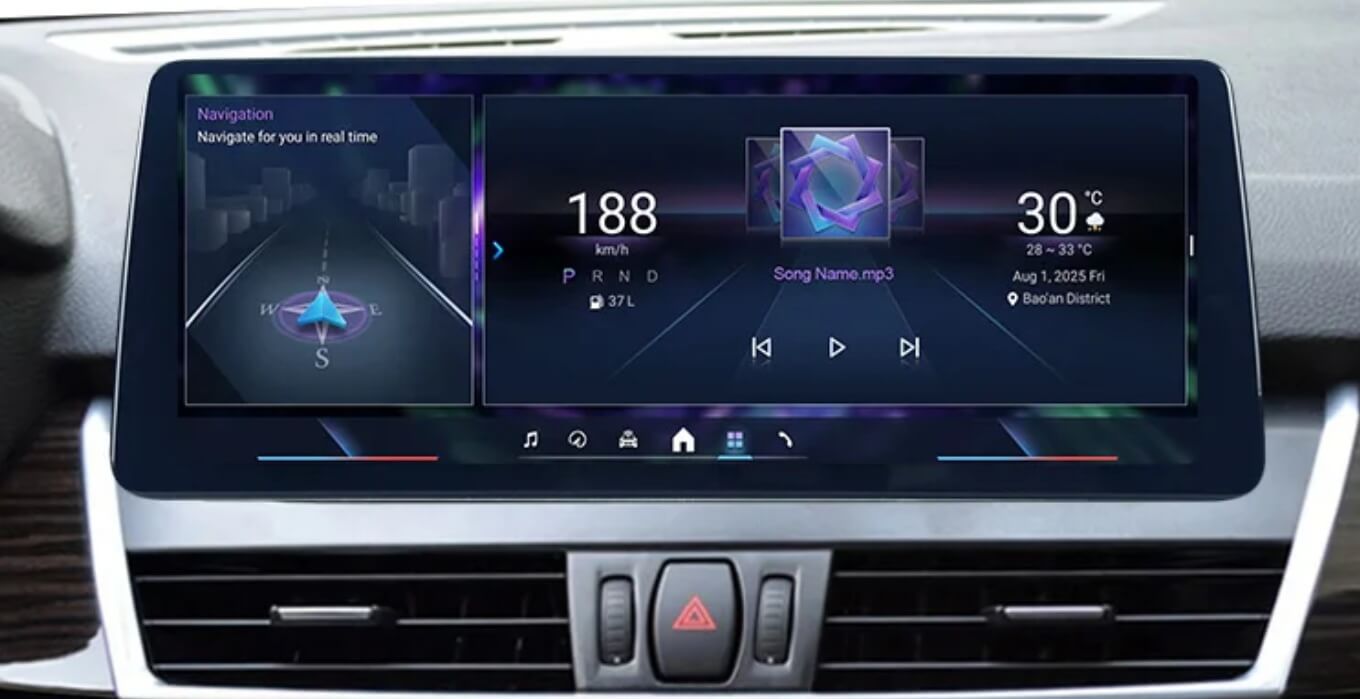 – típus specifikus autóhifi BMW 2 F45 F46 F87 (2013-2019) hatalmas 12,3