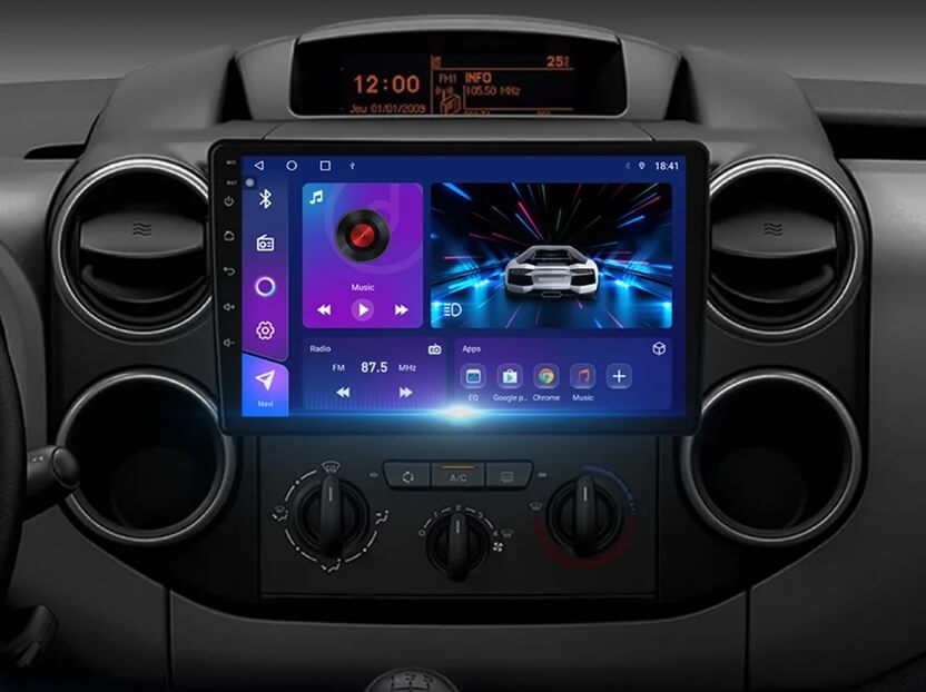Citroen Berlingo B9 Peugeot Partner (2008-2019) 9" érintős magyar menüs Android GPS fejegység CANBUS vezérléssel, DSP Wifi Bluetooth – 9. kép